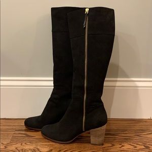 Cole Haan Black Suede Boots!